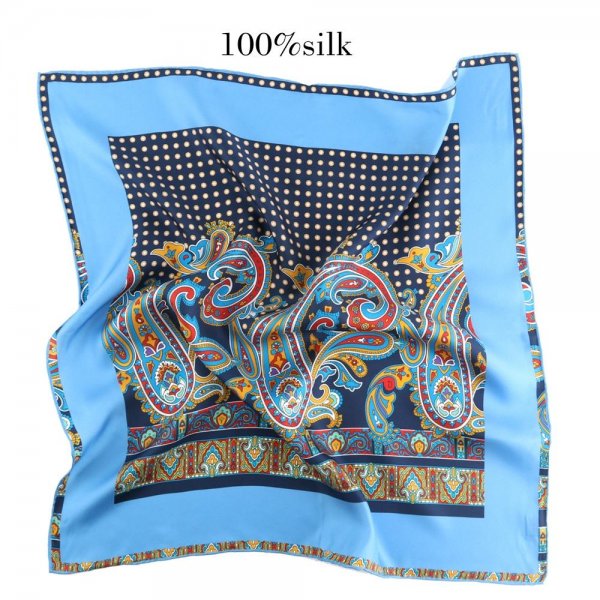 100% real Silk Scarf printing Designer scarf styles silk Women Square silk scarves with Hand Hemmed