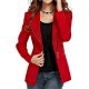 Women's Coat Solid Color Pocket Basic Long Sleeve Coat Fall Winter Street Regular Jacket Spring