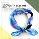 100% real Silk Scarf printing Designer scarf styles silk Women Square silk scarves with Hand Hemmed