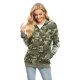 Women's Coat Casual / Daily Winter Spring Regular Coat V Neck Regular Fit Casual Jacket Pattern Others Green / Cotton