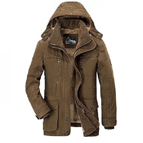 Men's Hooded winter coat Jacket Thicken Warm Business Casual