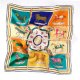 100% real Silk Scarf printing Designer scarf styles silk Women Square silk scarves with Hand Hemmed